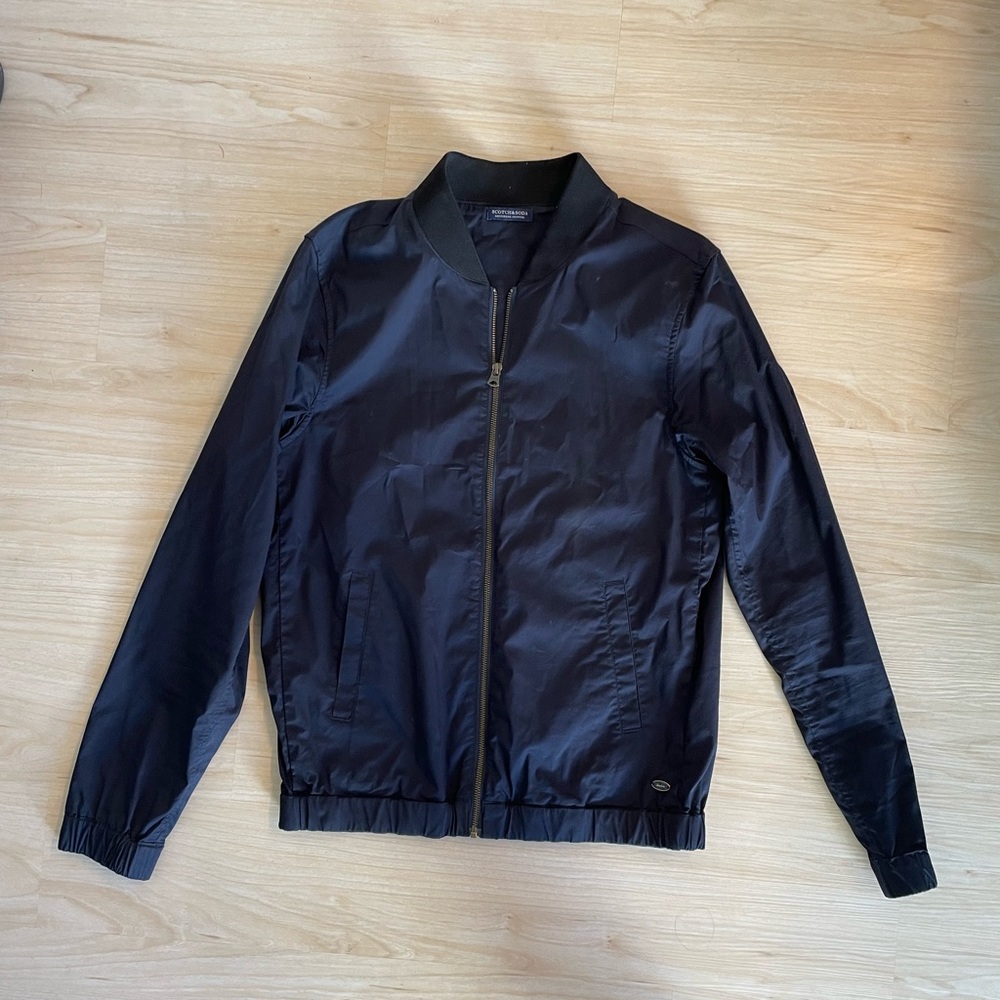 Scotch and Soda Men’s Blue Bomber - medium